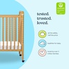 image:imageDavinci Jenny Lind 3in1 Convertible Mini Crib Honey  GREENGUARD Certified Mini Crib w Removable Wheels Converts to Toddler Bed amp Daybed w 4 Adjustable Mattress Heights