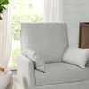 image:imageDavinci Juno Swivel Glider GREENGUARD Gold Certified Vanilla  FSC amp CertiPURUS Certified Glider w 360 Swivel amp Metal Base  Spacious Seating for Extra Comfort  Fully AssembledFrost Grey