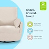 image:imageDavinci Juno Swivel Glider GREENGUARD Gold Certified Vanilla  FSC amp CertiPURUS Certified Glider w 360 Swivel amp Metal Base  Spacious Seating for Extra Comfort  Fully AssembledBeach