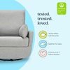 image:imageDavinci Juno Swivel Glider GREENGUARD Gold Certified Vanilla  FSC amp CertiPURUS Certified Glider w 360 Swivel amp Metal Base  Spacious Seating for Extra Comfort  Fully AssembledFrost Grey