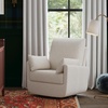 image:imageDavinci Juno Swivel Glider GREENGUARD Gold Certified Vanilla  FSC amp CertiPURUS Certified Glider w 360 Swivel amp Metal Base  Spacious Seating for Extra Comfort  Fully AssembledBeach