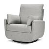 image:imageDavinci Juno Swivel Glider GREENGUARD Gold Certified Vanilla  FSC amp CertiPURUS Certified Glider w 360 Swivel amp Metal Base  Spacious Seating for Extra Comfort  Fully AssembledFrost Grey