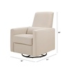 image:imageDavinci Piper Swivel Recliner Glider Chair Cream  GREENGUARD CertiPURUS Certified  Ultra Comfy Upholstered Glider Recliner Nursery Chair Manual 360 Recline amp Swivel GlideCream