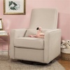 image:imageDavinci Piper Swivel Recliner Glider Chair Cream  GREENGUARD CertiPURUS Certified  Ultra Comfy Upholstered Glider Recliner Nursery Chair Manual 360 Recline amp Swivel GlideCream
