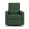 image:imageDavinci Piper Swivel Recliner Glider Chair Cream  GREENGUARD CertiPURUS Certified  Ultra Comfy Upholstered Glider Recliner Nursery Chair Manual 360 Recline amp Swivel GlidePine Green