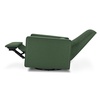 image:imageDavinci Piper Swivel Recliner Glider Chair Cream  GREENGUARD CertiPURUS Certified  Ultra Comfy Upholstered Glider Recliner Nursery Chair Manual 360 Recline amp Swivel GlidePine Green