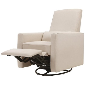 image:imageDavinci Piper Swivel Recliner Glider Chair Cream  GREENGUARD CertiPURUS Certified  Ultra Comfy Upholstered Glider Recliner Nursery Chair Manual 360 Recline amp Swivel GlideCream