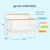 image:imageDavinci Shea 4in1 Convertible Baby Crib Warm White and HoneyWarm White and Honey