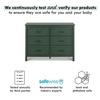 image:imageDavinci Charlie 6Drawer Baby Dresser  Wooden Double Chest of Drawers for Kids Boys and Girls  MultiPurpose Storage Dresser for Bedroom Nursery Living Room amp Hallway Easy to Assemble  EbonyForest Green