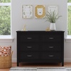 image:imageDavinci Charlie 6Drawer Baby Dresser  Wooden Double Chest of Drawers for Kids Boys and Girls  MultiPurpose Storage Dresser for Bedroom Nursery Living Room amp Hallway Easy to Assemble  EbonyEbony