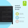image:imageDavinci Charlie 6Drawer Baby Dresser  Wooden Double Chest of Drawers for Kids Boys and Girls  MultiPurpose Storage Dresser for Bedroom Nursery Living Room amp Hallway Easy to Assemble  EbonyEbony