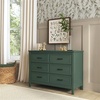 image:imageDavinci Charlie 6Drawer Baby Dresser  Wooden Double Chest of Drawers for Kids Boys and Girls  MultiPurpose Storage Dresser for Bedroom Nursery Living Room amp Hallway Easy to Assemble  EbonyForest Green