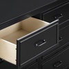 image:imageDavinci Charlie 6Drawer Baby Dresser  Wooden Double Chest of Drawers for Kids Boys and Girls  MultiPurpose Storage Dresser for Bedroom Nursery Living Room amp Hallway Easy to Assemble  EbonyEbony