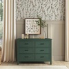 image:imageDavinci Charlie 6Drawer Baby Dresser  Wooden Double Chest of Drawers for Kids Boys and Girls  MultiPurpose Storage Dresser for Bedroom Nursery Living Room amp Hallway Easy to Assemble  EbonyForest Green