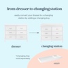 image:imageDavinci Charlie 6Drawer Baby Dresser  Wooden Double Chest of Drawers for Kids Boys and Girls  MultiPurpose Storage Dresser for Bedroom Nursery Living Room amp Hallway Easy to Assemble  EbonyWhite