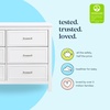 image:imageDavinci Charlie 6Drawer Baby Dresser  Wooden Double Chest of Drawers for Kids Boys and Girls  MultiPurpose Storage Dresser for Bedroom Nursery Living Room amp Hallway Easy to Assemble  EbonyWhite
