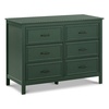 image:imageDavinci Charlie 6Drawer Baby Dresser  Wooden Double Chest of Drawers for Kids Boys and Girls  MultiPurpose Storage Dresser for Bedroom Nursery Living Room amp Hallway Easy to Assemble  EbonyForest Green