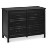 image:imageDavinci Charlie 6Drawer Baby Dresser  Wooden Double Chest of Drawers for Kids Boys and Girls  MultiPurpose Storage Dresser for Bedroom Nursery Living Room amp Hallway Easy to Assemble  EbonyEbony