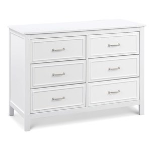 image:imageDavinci Charlie 6Drawer Baby Dresser  Wooden Double Chest of Drawers for Kids Boys and Girls  MultiPurpose Storage Dresser for Bedroom Nursery Living Room amp Hallway Easy to Assemble  EbonyWhite
