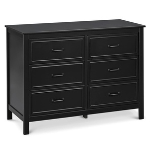 image:imageDavinci Charlie 6Drawer Baby Dresser  Wooden Double Chest of Drawers for Kids Boys and Girls  MultiPurpose Storage Dresser for Bedroom Nursery Living Room amp Hallway Easy to Assemble  EbonyEbony
