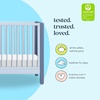 image:imageCarters by Davinci Marisol 4in1 Convertible Crib in Cove BluePowder Blue GREENGUARD Gold CertifiedCove BluePowder Blue