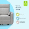 image:imageDaVinci Atlas Upholstered Recliner amp Swivel Glider Frost GreyFrost Grey