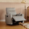 image:imageDaVinci Atlas Upholstered Recliner amp Swivel Glider Frost GreyFrost Grey