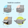 image:imageDaVinci Atlas Upholstered Recliner amp Swivel Glider Frost GreyFrost Grey