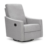 image:imageDaVinci Jonah Swivel Glider Recliner GREENGUARD Gold Certified VanillaFrost Grey