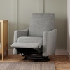image:imageDaVinci Jonah Swivel Glider Recliner GREENGUARD Gold Certified VanillaFrost Grey