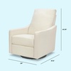 image:imageDaVinci Jonah Swivel Glider Recliner GREENGUARD Gold Certified VanillaVanilla
