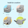 image:imagedaVinci Calder Swivel Recliner in Frost Grey Greenguard GoldFrost Grey