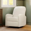 image:imagedaVinci Calder Swivel Recliner in Cozy Cream Boucle Greenguard GoldCozy Cream Boucle