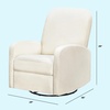 image:imagedaVinci Calder Swivel Recliner in Cozy Cream Boucle Greenguard GoldVanilla