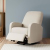image:imagedaVinci Calder Swivel Recliner in Cozy Cream Boucle Greenguard GoldVanilla