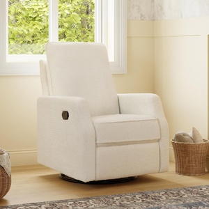 image:imageDaVinci Lucas Pillowback Swivel Glider Nursery Recliner Cozy Cream BoucleCozy Cream Boucle