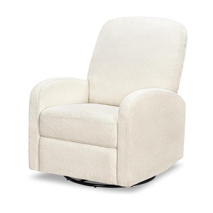 image:imagedaVinci Calder Swivel Recliner in Cozy Cream Boucle Greenguard GoldCozy Cream Boucle